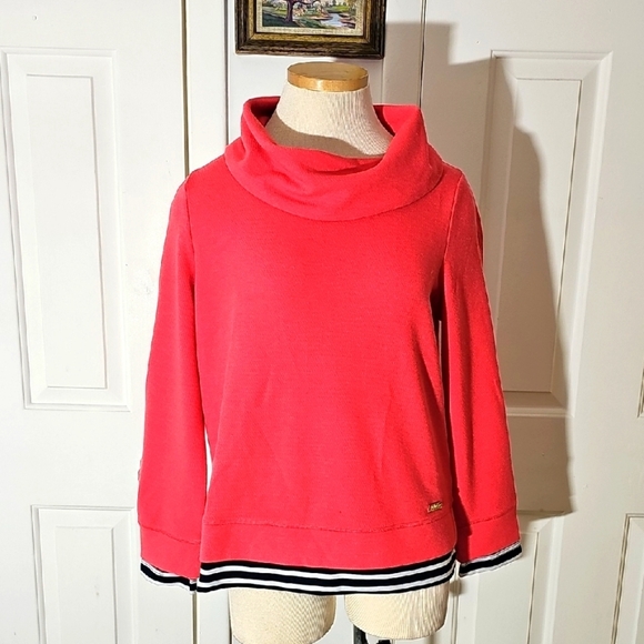 Rafaella Women's Pink Cowl Neck Sweatshirt. NWT. Size Small. - Picture 1 of 10